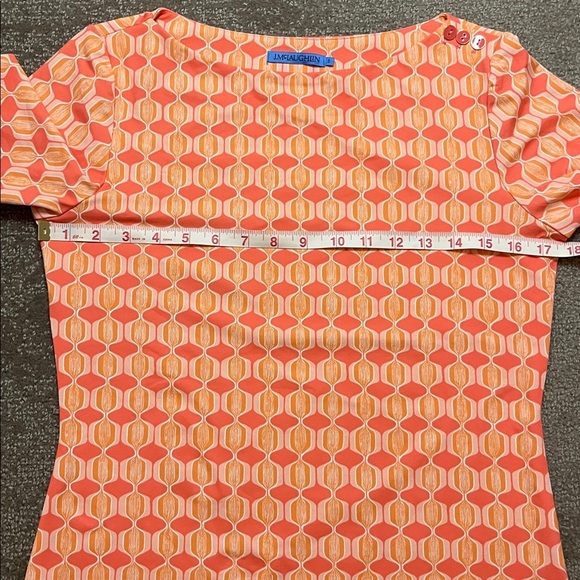 NWOT J. McLaughlin Women’s 3/4 Length Sleeve Pink/Coral Shirt Size S - Picture 5 of 8